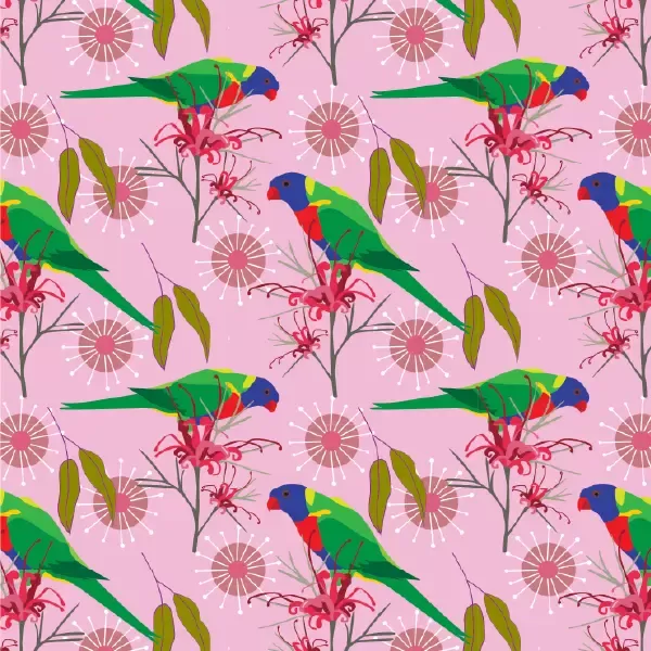 Pattern Design Lorikeet 001